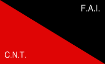 bandera de la  CNT-FAI